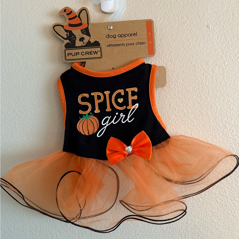 Paw Creek NWT Spice Girl Halloween Tutu Costume w/Bow & Crystal Heart size Small